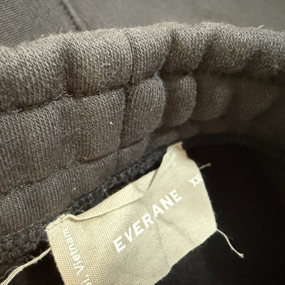 Everlane Shorts Mens 2XL XXL Black Fleece Sweatshorts Casual Stretch‎ Waist - Picture 7 of 8
